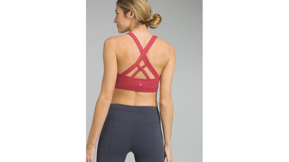 prAna Verana Bra - Womens, Crushed Cran, XSmall, W13180627-CRCR-XS