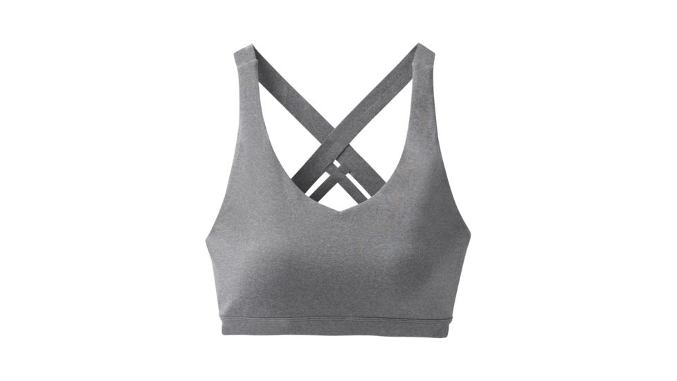 prAna Verana Bra - Womens, Heather Grey, Large, W13180627-HTGY-L