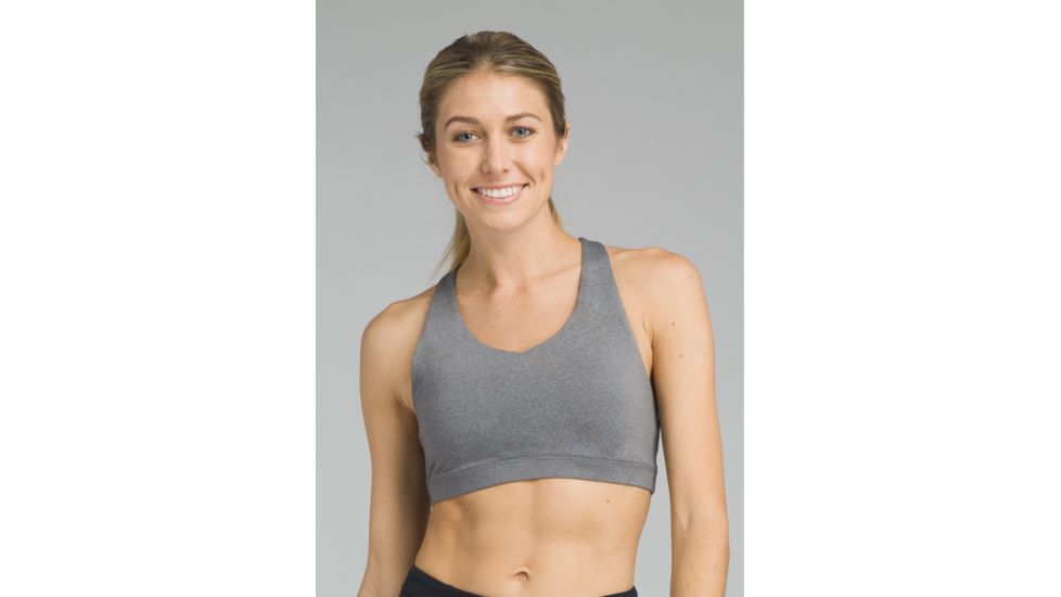 prAna Verana Bra - Womens, Heather Grey, Large, W13180627-HTGY-L