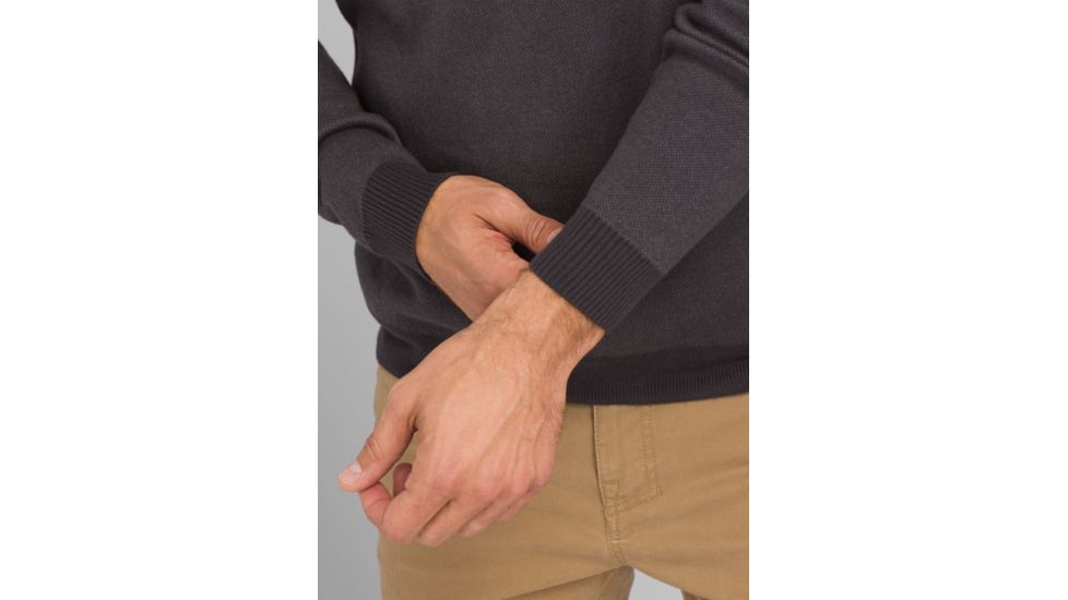 prAna Vertawn Sweater - Mens, Charcoal Heather, Extra Small, M23190603-CCHT-XS