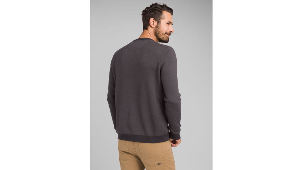 prAna Vertawn Sweater - Mens, Charcoal Heather, Extra Small, M23190603-CCHT-XS