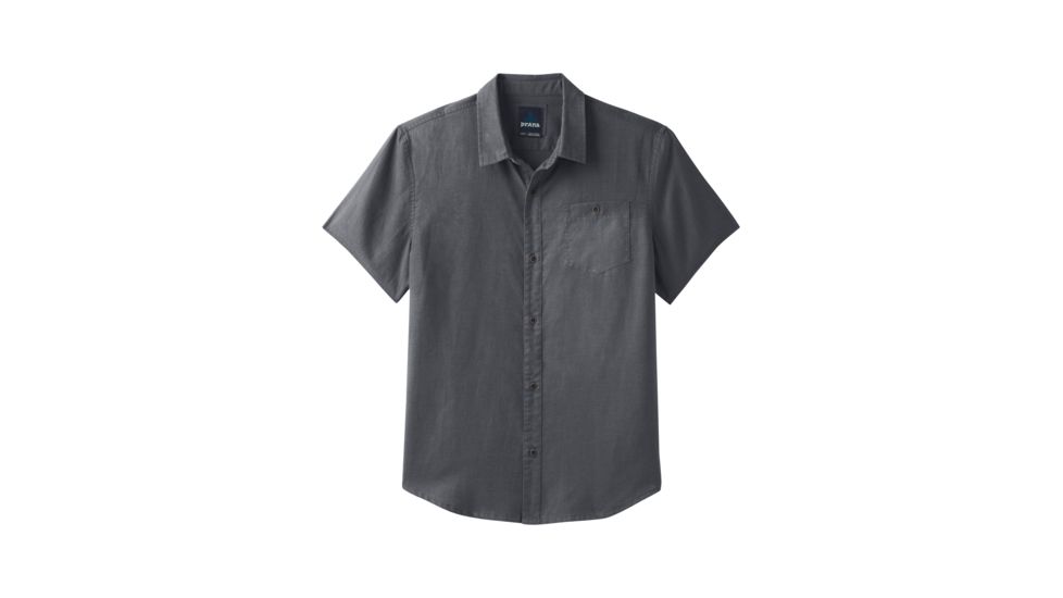 prAna Virtuoso Short Sleeve Shirt - Mens, Equinox Blue, Small, M13180487-EQBL-S
