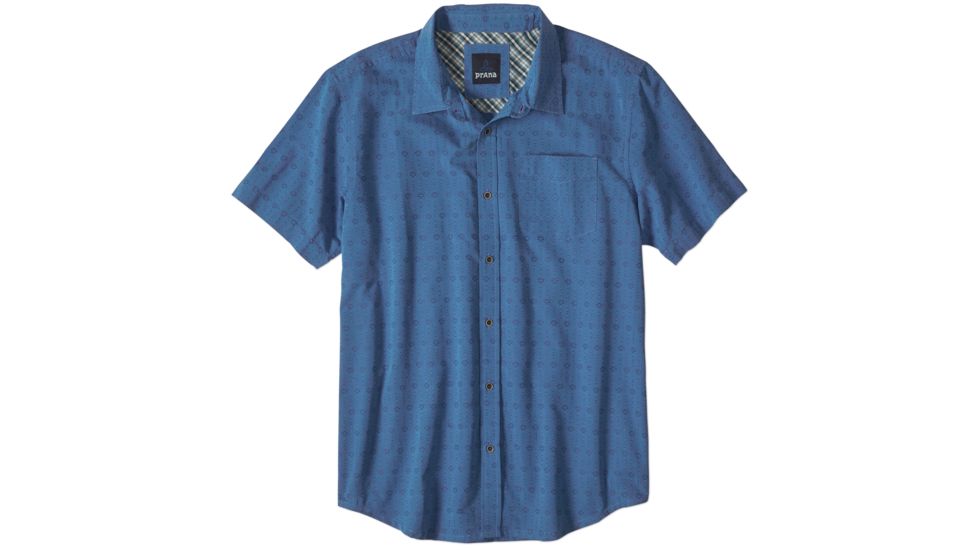 prAna Voyage Shirt - Men's -Blue Ash-Small