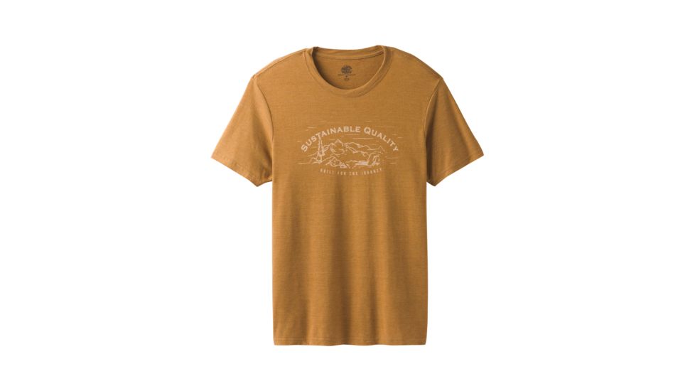 prAna Wayfree T-Shirt - Mens, Bronzed Heather, Medium, M13180491-BZHT-M