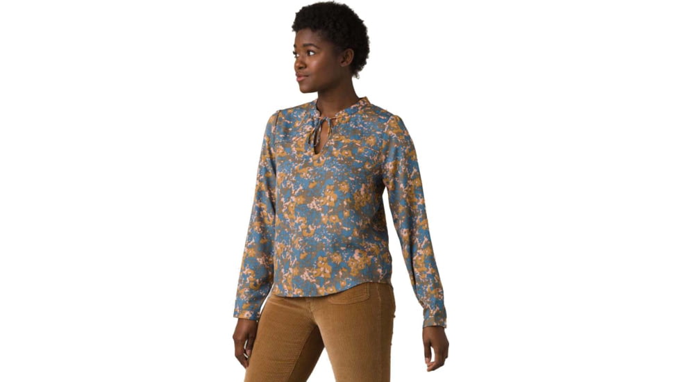 prAna Wild At Heart Top, Danish Blue Wildflower, Medium, 1961381-401-M