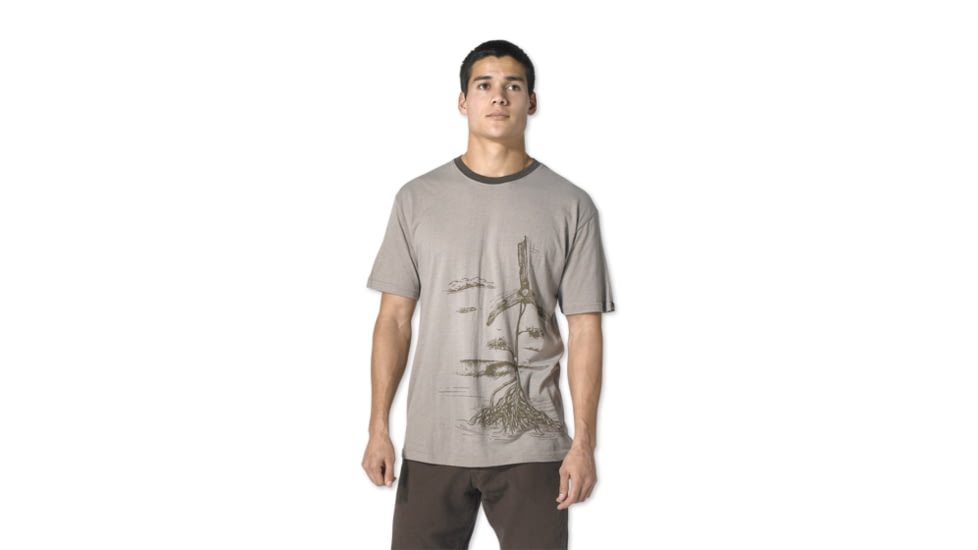 prAna Windmill Heathered T - Men's-Khaki Heather-Small