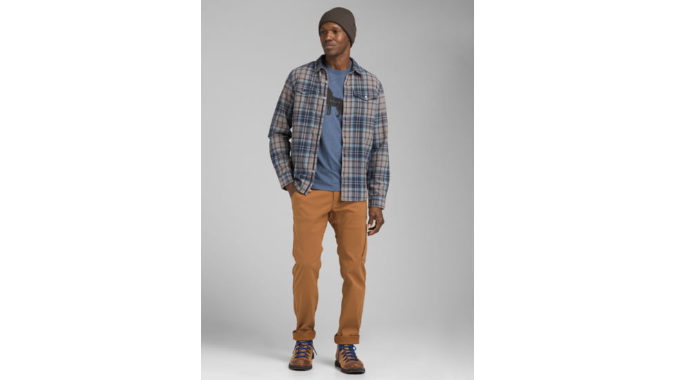 prAna Wolf Pack Journeyman T-Shirt - Mens, Denim Heather, X-Large, M13181436-DEHT-XL