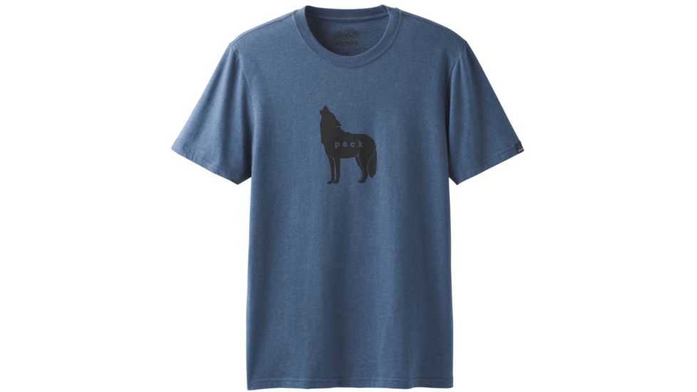 prAna Wolf Pack Journeyman T-Shirt - Mens, Denim Heather, X-Large, M13181436-DEHT-XL