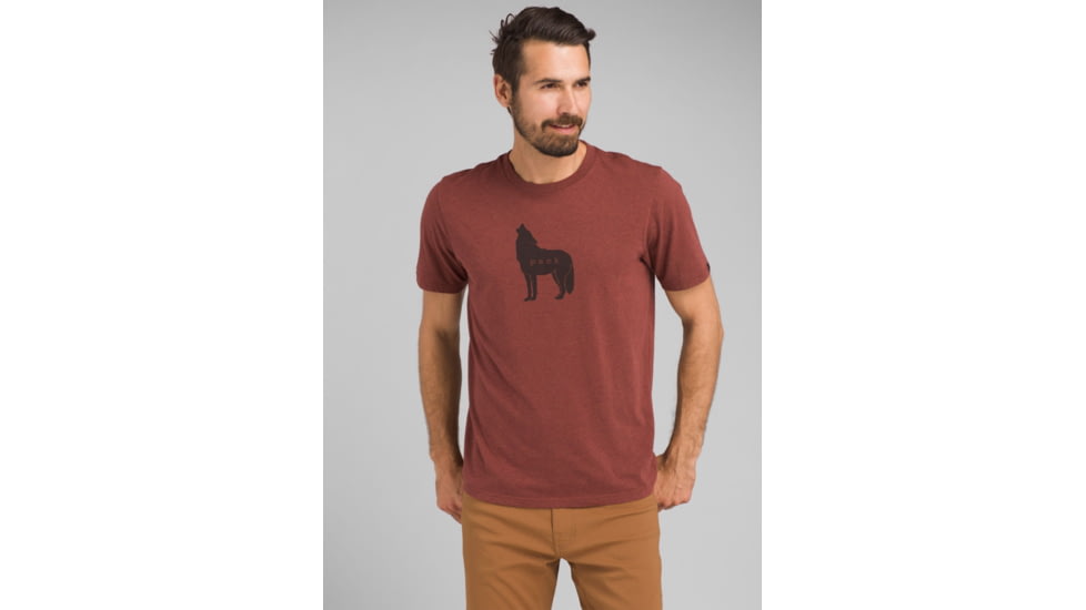 prAna Wolf Pack Journeyman T-Shirt - Mens, Maple Heather, Medium, M13181436-MPHT-M