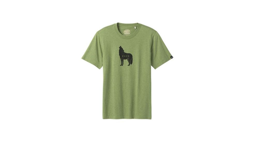 prAna Wolf Pack Journeyman T-Shirt - Mens, Matcha Heather, Small, M13181436-MCHT-S