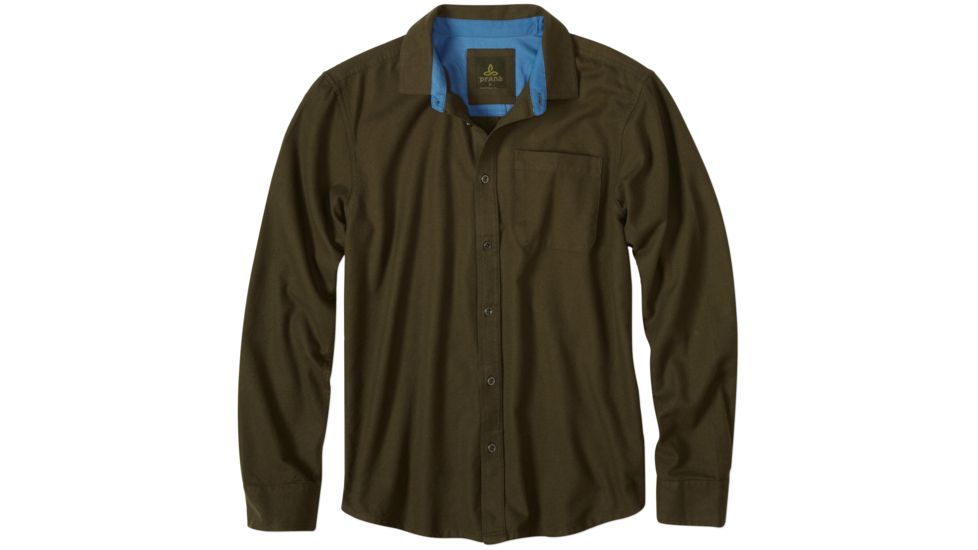 prAna Woodman Flannel Shirt - Men's-Cargo Green-X-Large