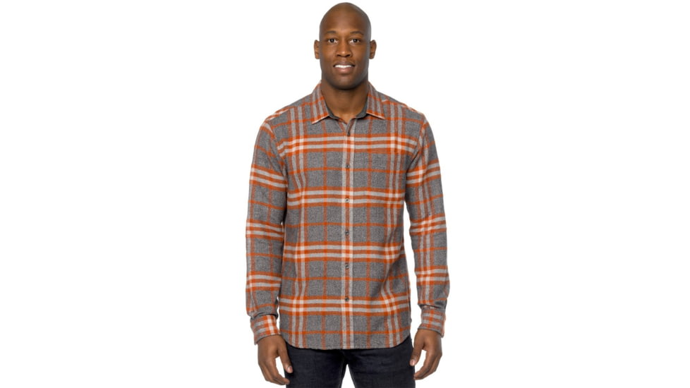prAna Woodman Flannel Shirt - Men's-Henna-Large