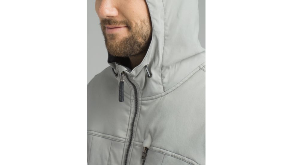 prAna Zion Quilted Jacket - Mens, Grey, Medium, M23170510-GRY-M