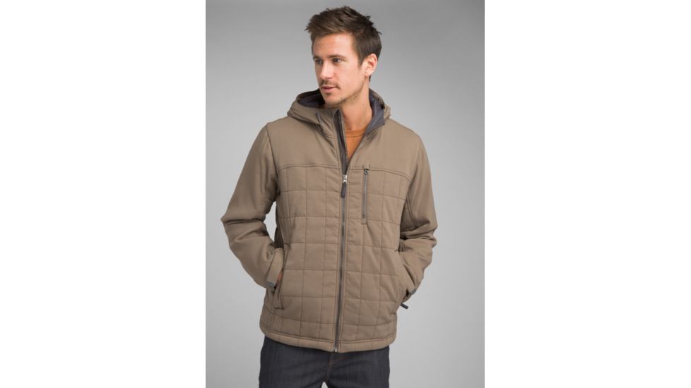 prAna Zion Quilted Jacket - Mens, Mud, Medium, M23170510-MUD-M