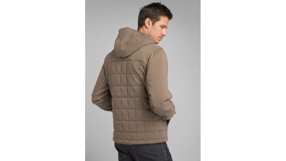 prAna Zion Quilted Jacket - Mens, Mud, Medium, M23170510-MUD-M