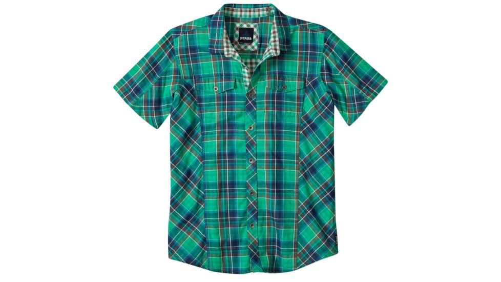 prAna Zoltan Slim Shirt - Men's -Cool Green-Large