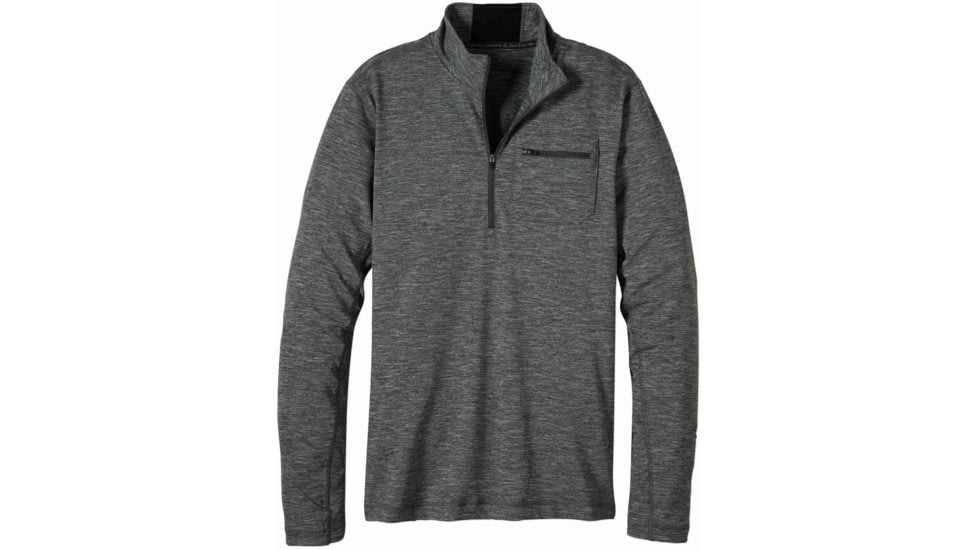 prAna Zylo 1/4 Zip Shirt - Men's -Black-Small