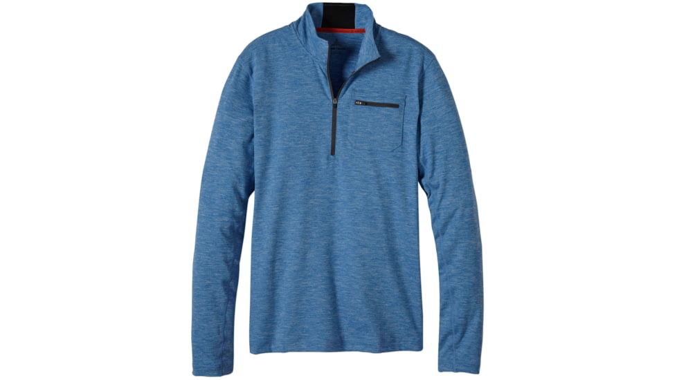 prAna Zylo 1/4 Zip Shirt - Men's -Classic Blue-X-Large