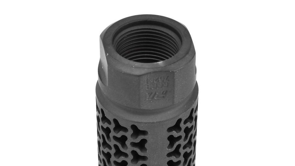 Precision Armament EFAB 762 Hybrid Muzzle Brake, .308 Caliber / 7.62mm, Thread 5/8-24 TPI, Matte Black, A04488