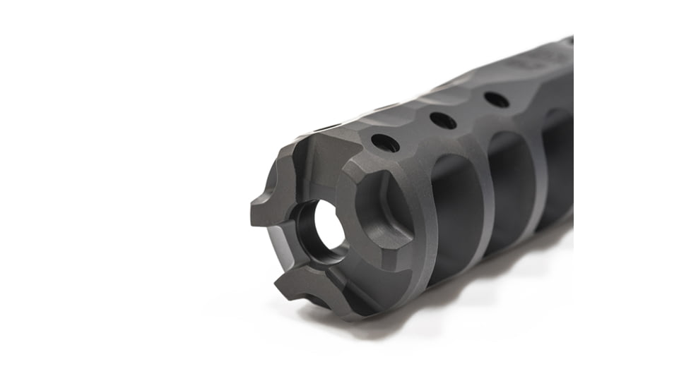Precision Armament Hypertap .308/7.62 Slim Muzzle Brake, 5/8-24 Thread, Black, A04618