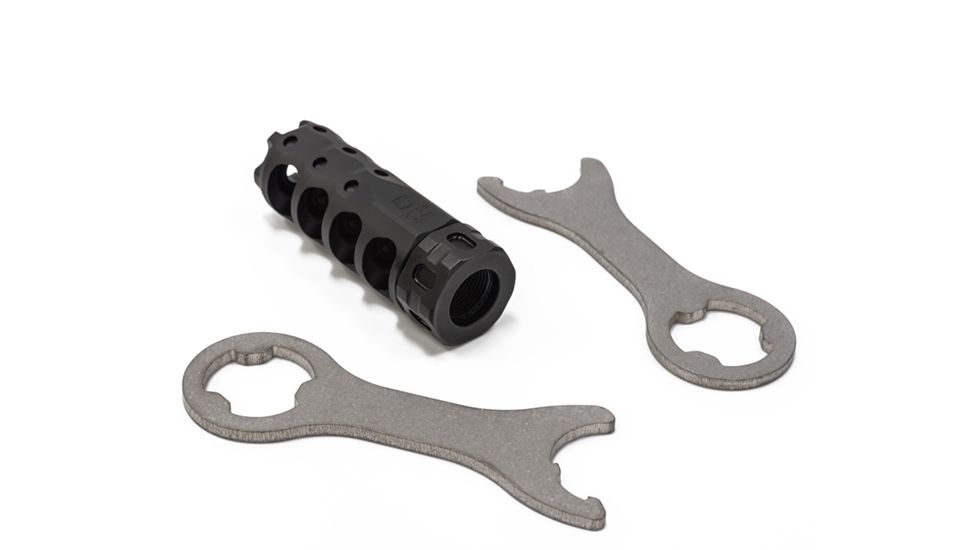 Precision Armament Hypertap Muzzle Brake, 5.56x45mm NATO, Matte Black, A04612