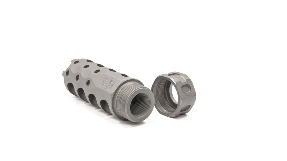 Precision Armament Hypertap Muzzle Brake, 5.56x45mm NATO, Matte Stainless, A04613