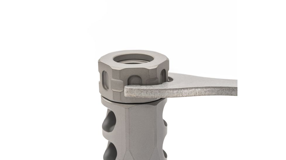 Precision Armament Hypertap Muzzle Brake, 5.56x45mm NATO, Matte Stainless, A04613