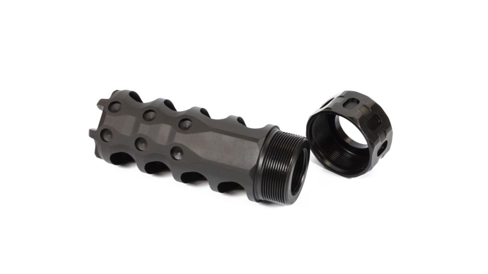 Precision Armament Hypertap Muzzle Brake, 6.5mm Grendel, 5/8-24 RH, Matte, Black, A04624
