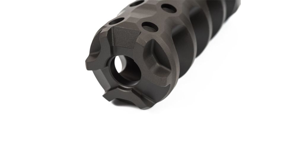 Precision Armament Hypertap Muzzle Brake, 7.62x51mm NATO, 5/8-24 RH, Matte, Black, A04634