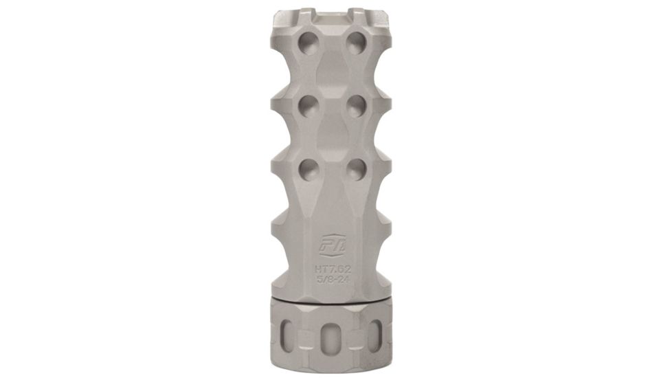 Precision Armament Hypertap Muzzle Brake, 7.62x51mm NATO, 5/8-24 RH, Matte, Stainless Steel, A04635