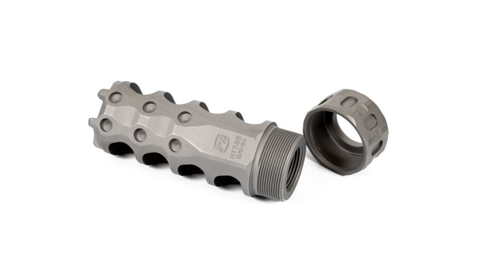 Precision Armament Hypertap Muzzle Brake, 7.62x51mm NATO, 5/8-24 RH, Matte, Stainless Steel, A04635