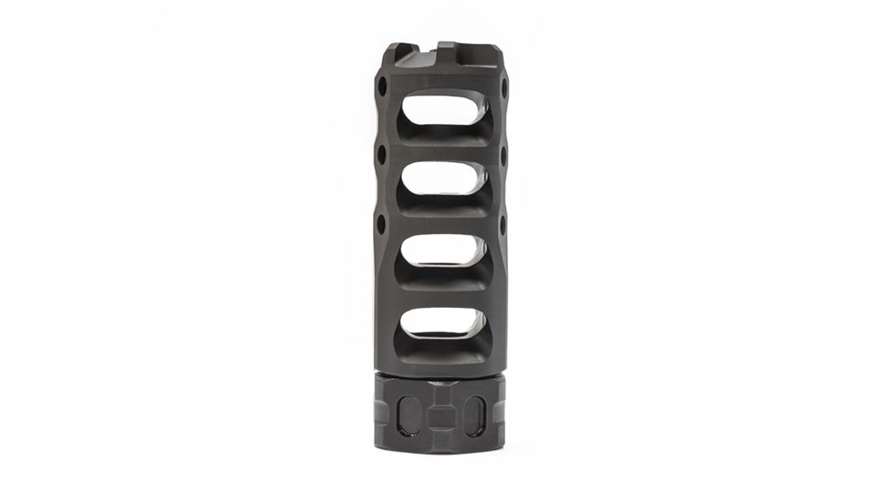 Precision Armament Hypertap Muzzle Brake 7.62x51mm NATO, 18x1mm, Matte Black PVD, A04736