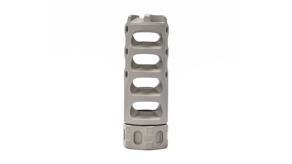 Precision Armament Hypertap Muzzle Brake 7.62x51mm NATO, 3/4-24 RH, Matte Stainless, A04638