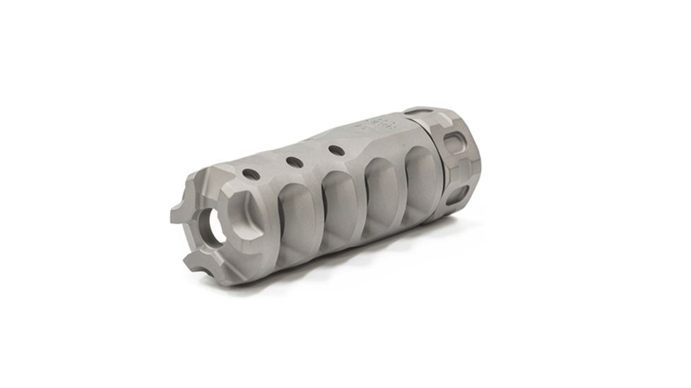 Precision Armament Hypertap Muzzle Brake 7.62x51mm NATO, 3/4-24 RH, Matte Stainless, A04638