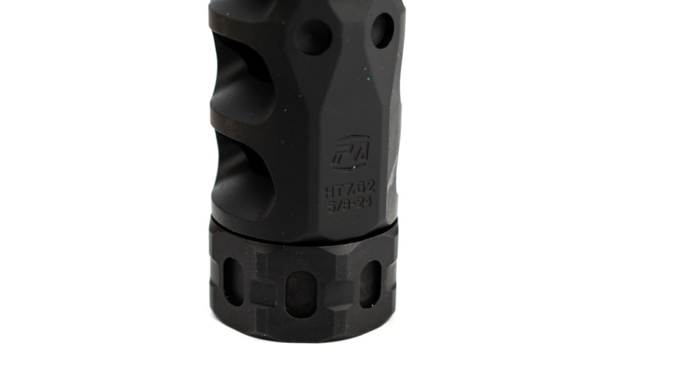 Precision Armament Hypertap Muzzle Brake, 7.62x51mm NATO, 5/8-24 RH, Matte, Black, A04634