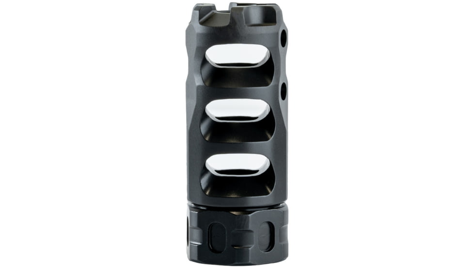 Precision Armament Hypertap Ti Muzzle Brake, 5.56mm/.223 Caliber, 5/8x24, Matte Black DLC, Black, A04822