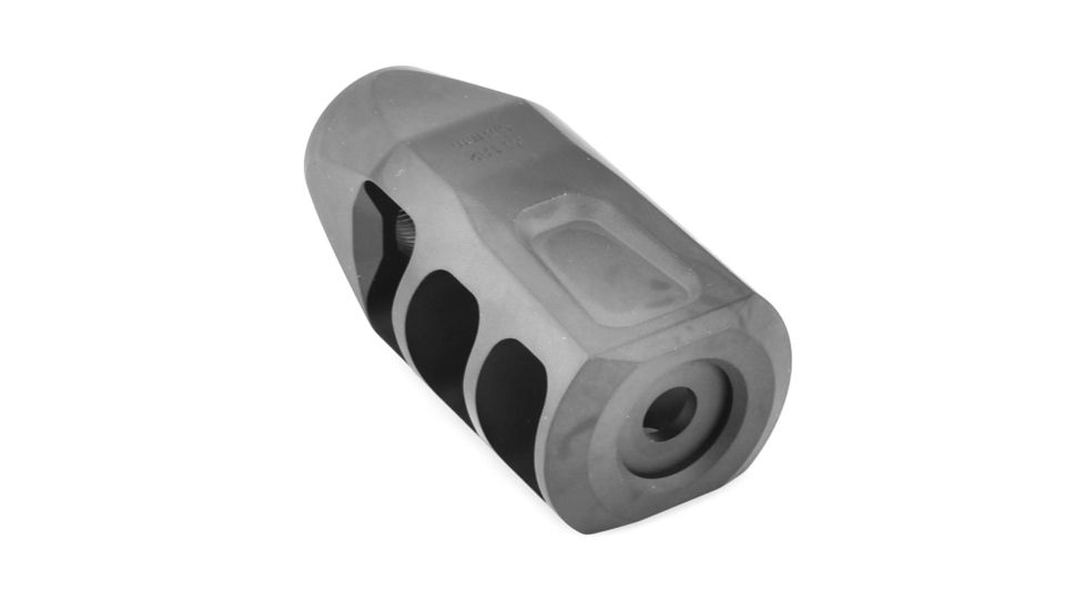 Precision Armament M11 Severe-Duty Muzzle Brake 6.5mm/.264Cal, DLC Black, A04004
