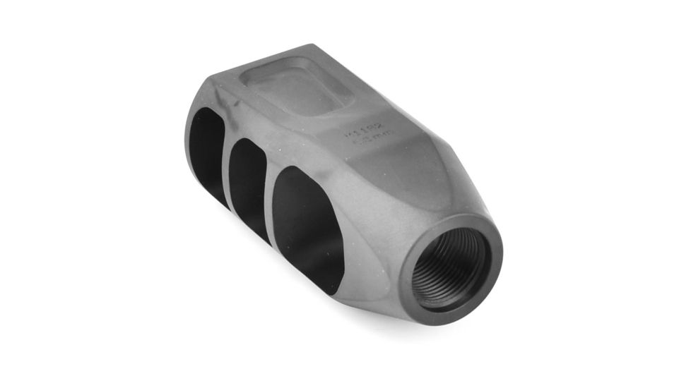 Precision Armament M11 Severe-Duty Muzzle Brake 6.5mm/.264Cal, DLC Black, A04004