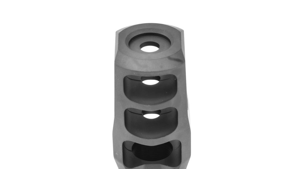 Precision Armament M11 Severe-Duty Muzzle Brake 6.5mm/.264Cal, DLC Black, A04004