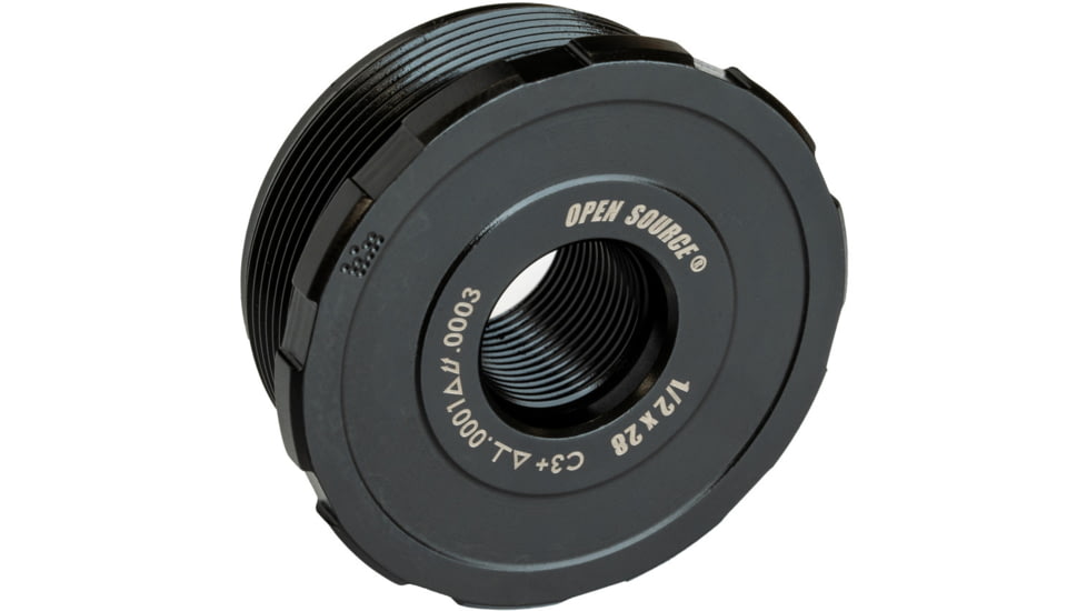 Precision Armament OPEN SOURCE Certified Precision, Direct Thread Suppressor Mount, 1/2-28, Black, A60000