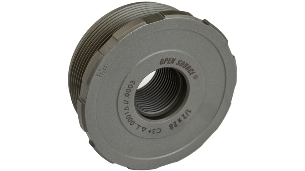 Precision Armament OPEN SOURCE Certified Precision, Direct Thread Suppressor Mount, 1/2-28, Matte Stainless, A60001