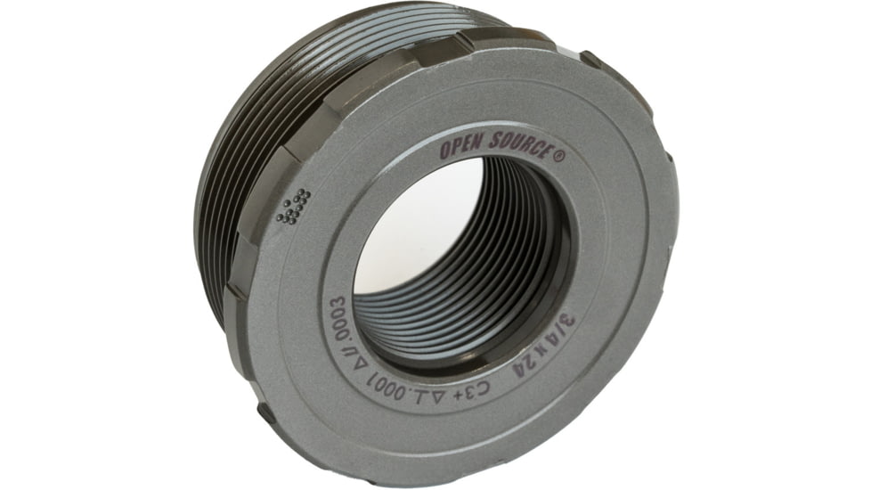 Precision Armament OPEN SOURCE Certified Precision, Direct Thread Suppressor Mount, 3/4-24, Matte Stainless, A60009