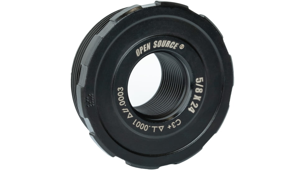 Precision Armament OPEN SOURCE Certified Precision, Direct Thread Suppressor Mount, 5/8-24, Black, A60002