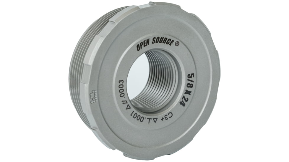 Precision Armament OPEN SOURCE Certified Precision, Direct Thread Suppressor Mount, 5/8-24, Matte Stainless, A60003