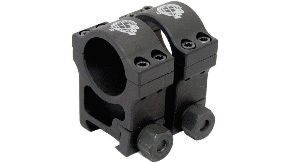 Precision Reflex 1in Aluminum Rings, Extra High, Black, 01-001-04