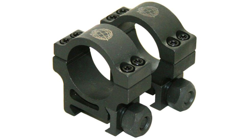 Precision Reflex 1in Steel Rings, Standard, Black, 01-001-01