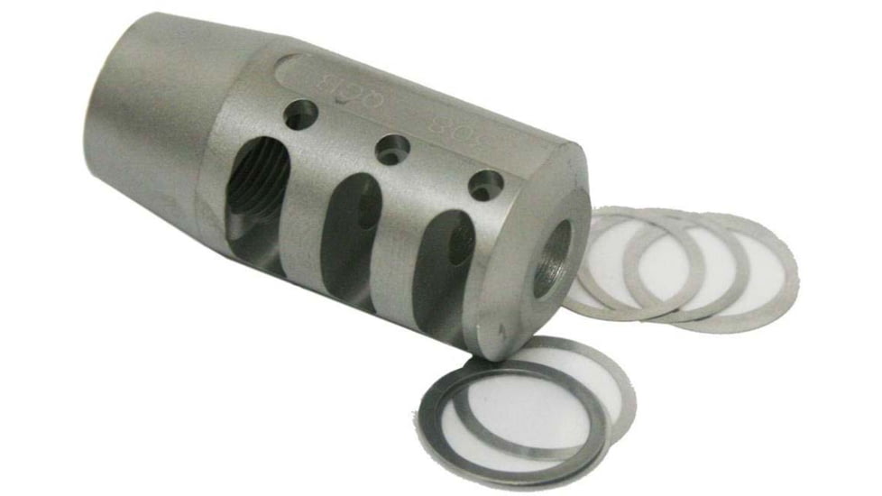 Precision Reflex 308 MSTN Quiet Control Brake SS, Silver, 03-0090