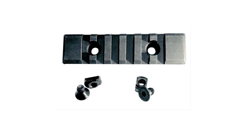 Precision Reflex Aluminum Forearm Tactical Rail, 3.25 inch, Square Edges, Black Finish 05-080-01