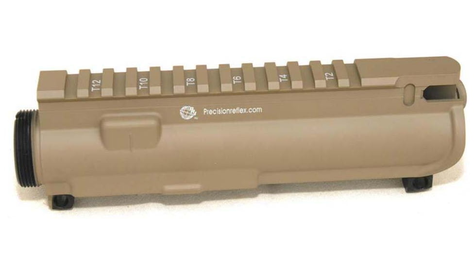 Precision Reflex AR-15 Flat Top Upper Receiver - Striped, FDE, 05-556FR-DE