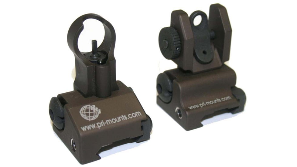 Precision Reflex Flip Up Front &amp; Rear Iron Sight Combo, Flat Dark Earth, 05-2829-DE